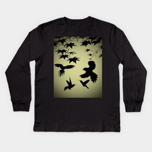 Birdy -Birds Kids Long Sleeve T-Shirt